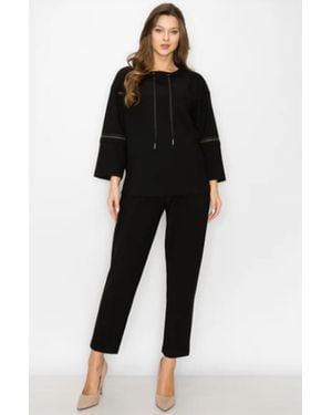 Joh Kellie Crepe Knit Pants - Black