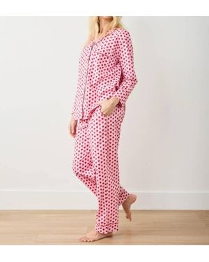 Printfresh Long Sleeve Pajama Set - Pink