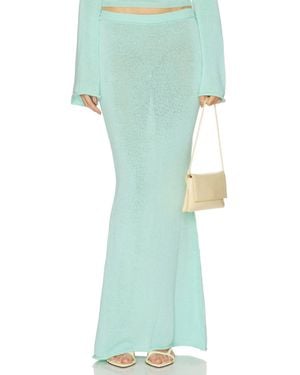 SER.O.YA Kora Knit Maxi Skirt - Green