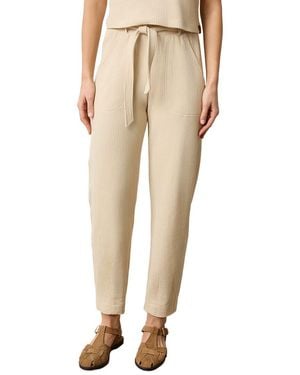 Lilla P Belted Pant - Natural