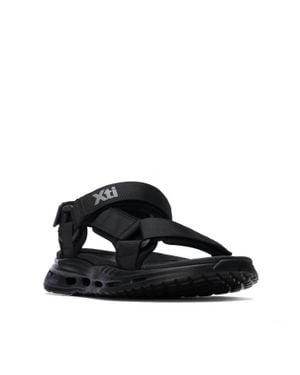 Xti Airsole Ergonomic T-Strap Sandals - Black