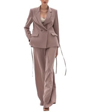BGL 2Pc Jacket & Pant Set - Brown