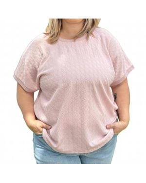Southern Grace Gemma Short Sleeve Top - Pink