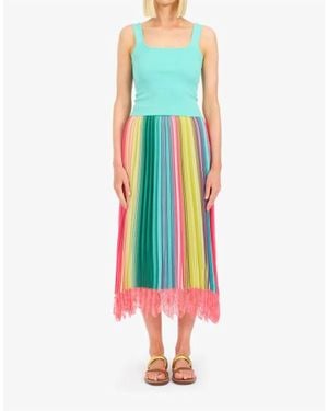 Le Superbe Super Stripe Pleated Skirt - Multicolor