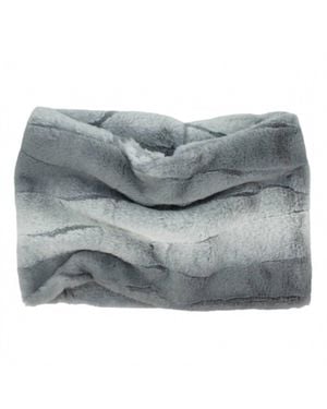 Dana Herbert Faux Fur Snood Scarf - Gray