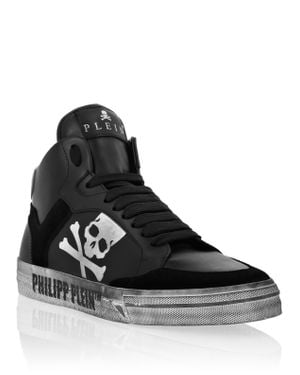 Philipp Plein High Top Sneakers Retrokickz - Black