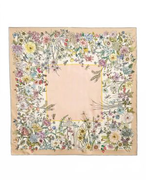 Echo Summer Bounty Silk Scarf - Metallic