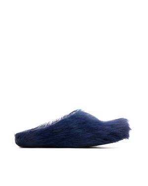 Marni Eclipse Fussbett Cavallino Rubber Slippers - Blue
