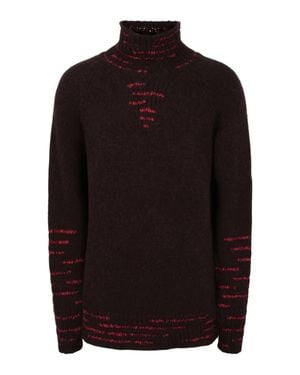 Ferragamo Ribbon Stitched Sweater - Black