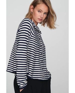 Maeve Collared Cardigan - Blue