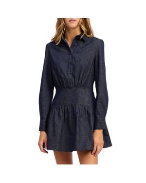 En Saison Darby Mini Dress - Blue