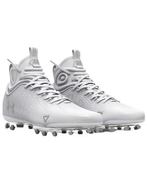 Under Armour Spotlight Lux Mc 2.0 3025082-100 Football Cleats Nin1476 - Gray