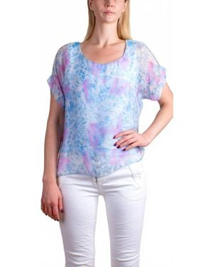 Gigi Moda Monica Tropical Print Silk Kaftan - White