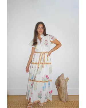 NIBI Valerie Tiered Dress - White