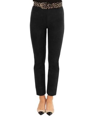 Gretchen Scott Gripeless Ultra Suede Pull On Pants - Black