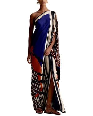LOEY One-Shoulder Maxi Dress - Blue