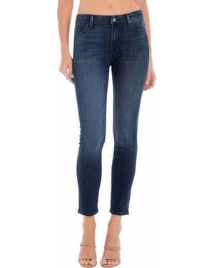 Fidelity Sola Mid-Rise Skinny Jeans - Blue