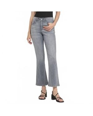 VERVET BY FLYING MONKEY High Rise Ankle Bootcut Jeans - Blue