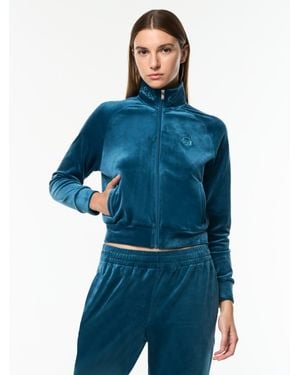 Sergio Tacchini Anita Velour Track Jacket - Blue