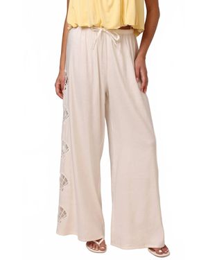 Shore Projects Shelly Relaxed Wide-Leg Pant - Natural