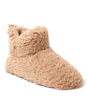 Dearfoams Chelsea Shaggy Pile Bootie - White