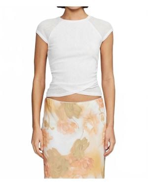 Ownley Martha Baby Tee - White
