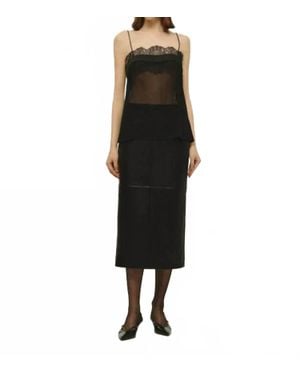 Elodie Bruno Remy Square Neck Top - Black