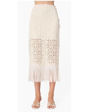 Cami NYC Venezia Crochet Midi Skirt - Natural