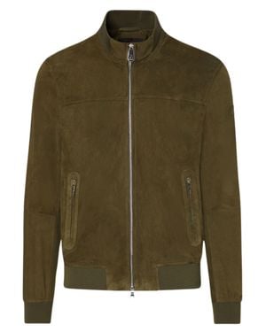 Peuterey Suede Stand-Up Jacket - Green