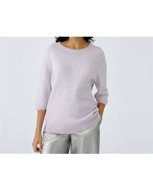 Ouí Round Neck Sweater - Purple