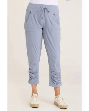 XCVI Parachute Crop Pull-On Pants - Blue