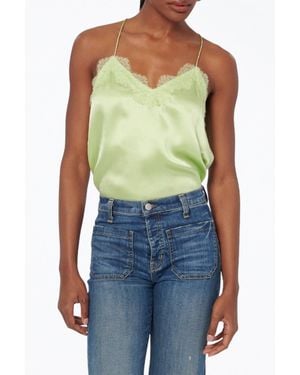 Cami NYC Racer Lace-trim Silk Camisole - Blue