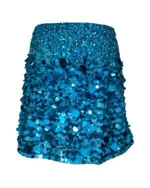 Aje. Aje Cherie Sequin Mini Skirt - Blue