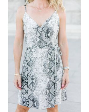 Sanctuary Wrap It Up Tank Dress - Blue