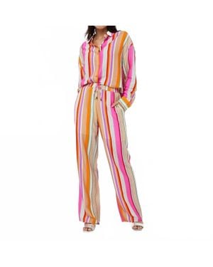 EsQualo Stripe Pants - Red