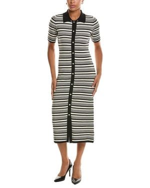 Tahari The Lucine Sweaterdress - White