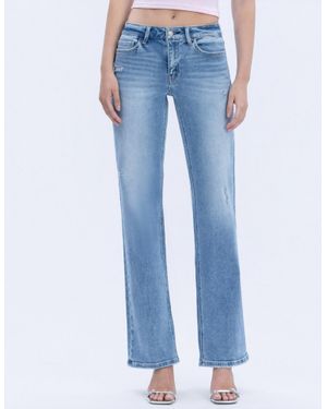 LOVERVET Aileeah Full Length Straight Leg Jeans - Blue