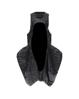 Comme des Garçons Comme Des Garcons Pvc Bubble Quilted Cutout Dress - Black