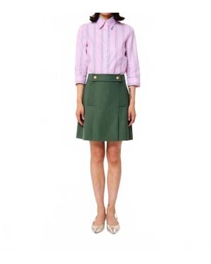 Tara Jarmon Jimmy Mini Skirt - Green