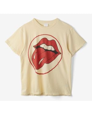 MadeWorn Rolling Stones Crop Tee - White