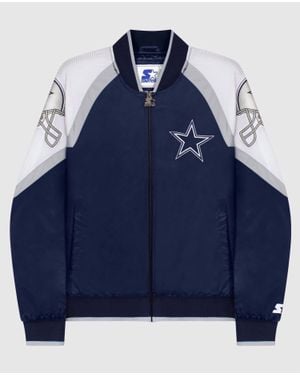 Starter Dallas Cowboys Zip Front Track Jacket - Blue
