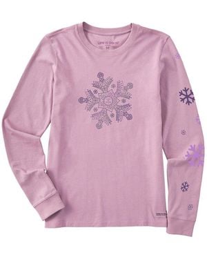Life Is Good. Crusher T-shirt - Pink