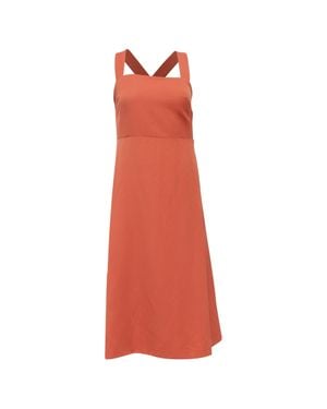Theory Crossback Midi Dress - Red