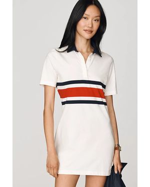 Rowing Blazers Polo Stripe Dress - White