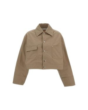 Plan C Blend Cotton Jacket - Natural