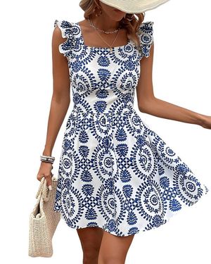 CAMILA BLANCO Mini Dress - Blue
