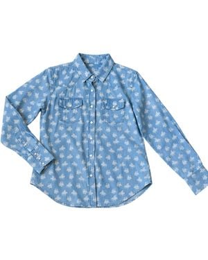 Tasha Polizzi Markie Patterned Denim Shirt - Blue