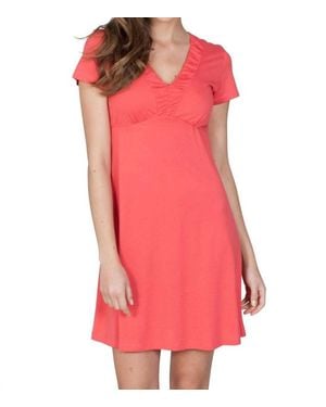 Twelve Eighty Eight Elizabeth Short Sleeve Dress - Red