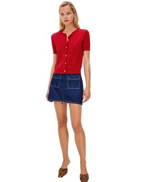 Rails Aisley Short-Sleeve Sweater - Red