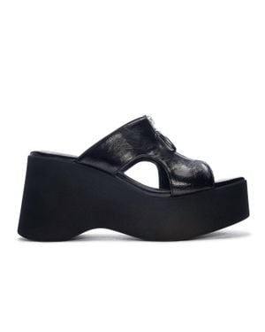 Chinese Laundry Taysha Platform Slide Sandals - Blue